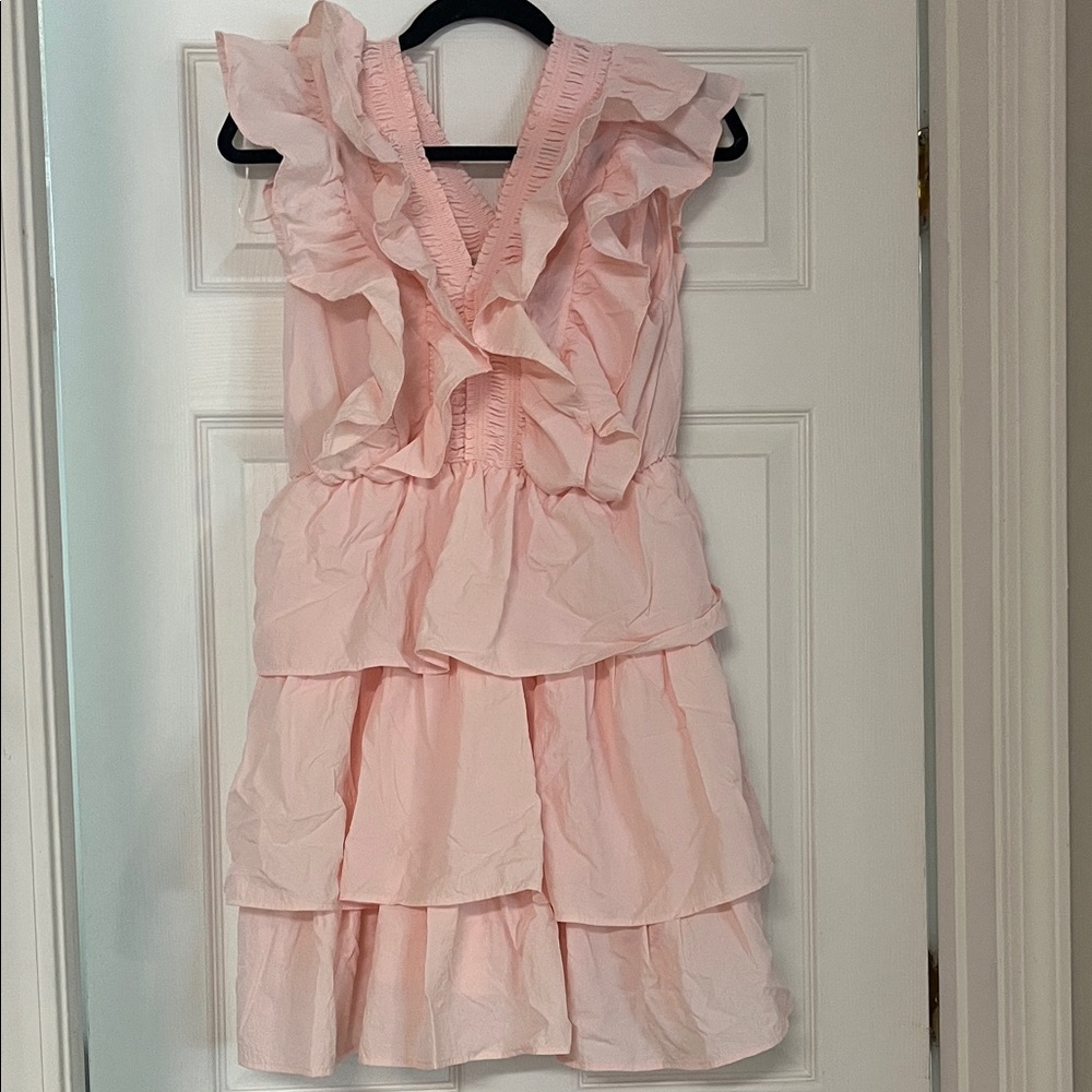 Simply Southern Light Pink Ruffled Dress